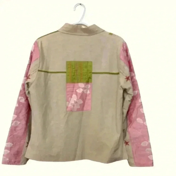 Parsley & sage cotton/silk embellished and embroidered light weight jacket - Picture 3 of 10